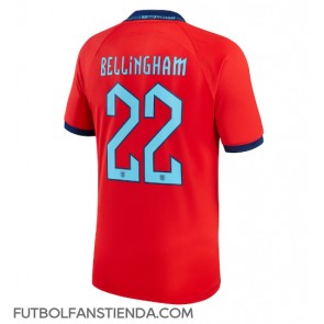 Inglaterra Jude Bellingham #22 Segunda Equipación Mundial 2022 Manga Corta